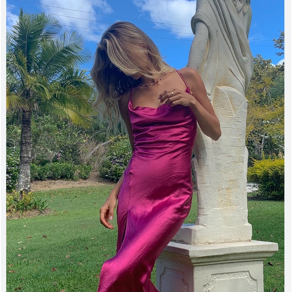 Lioness Satin Midi Dress